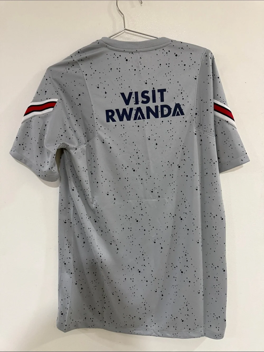 Vintage Jordan Paris Saint-Germain Gray Speckled Soccer Jersey